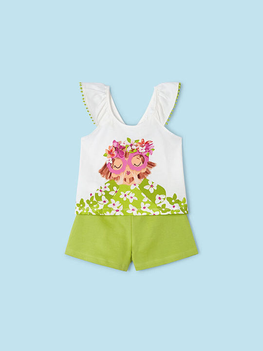 Mayoral Kids Clothing Set with Shorts with Shorts 2pcs Green