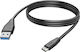 HAMA Cablu USB 2.0 USB-C Masculin - USB-A Negru 3m 00201597