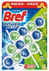 Bref Power Active Block Λεκάνης με Άρωμα Pine 3x50gr