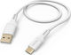 HAMA Regular USB 2.0 Cablu USB-C bărbătesc - USB-A Alb 1.5m (002015710000)