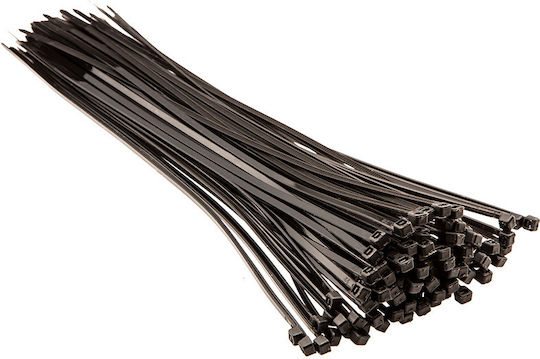 Top Tools Plastic Cable Ties 300mm x 3.6mm in Black Colour (100 pcs)