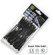 Bradas Plastic Cable Ties 250mm x 7.6mm in Black Colour (100 pcs)