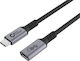 Microconnect USB 3.2 Cable USB-C Male - USB-C Female 100W PD Black 1.5m