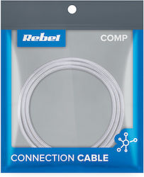 Rebel USB 2.0 USB-C male - USB-A 0.5m (RB-6001-050-W)