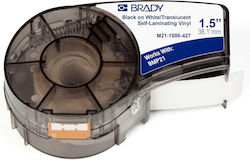 Brady Label Maker Tape 21m x 38.1mm in White Colour M21-1500-427
