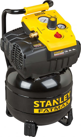Stanley Μονοφασικό Κομπρεσέρ Αέρος με Ισχύ 1.5hp και Αεροφυλάκιο 24lt