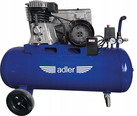 Adler Κομπρεσέρ Αέρος με Αεροφυλάκιο 100lt