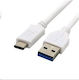 C-TECH Regular USB 2.0 Cablu USB-C bărbătesc - USB-A Alb 1m (CB-USB3C-10W)