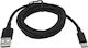 MSonic USB 2.0 Cable USB-C male - USB-A 36W Μαύρο 1m MLU541