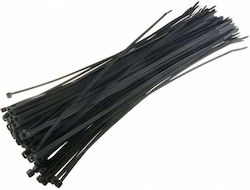 Techly Pack of 100pcs Black Plastic Cable Ties 306356