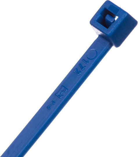 EM Group Pack of 100pcs Blue Plastic Cable Ties BMBL3048