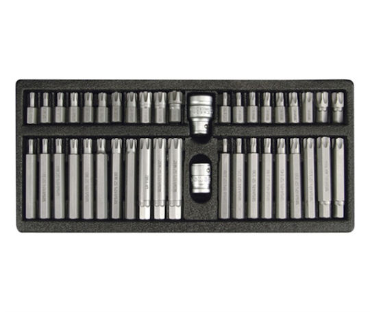 Yato Καρυδάκια με Μύτες Torx και Καρέ Υποδοχής 1/2'' Σετ 42τμχ