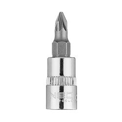 Neo Tools Bit-Stecknuss mit Kreuzschlitz-Bit und Antriebsvierkant 1/4'' Größe Pz1x37mm 1Stück