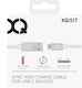 Xqisit USB 2.0 Cablu USB-C bărbătesc - USB-A de sex masculin Alb 1.8m (27748)