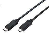 C-TECH USB 3.2 Кабел USB-C Мъжки - USB-C 100W Захранване PD Черен 2м CB-USB32-20B