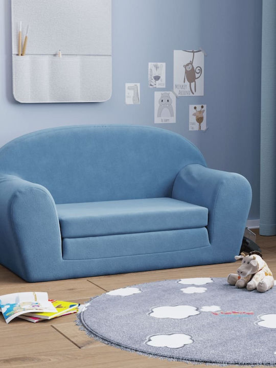 Sofa with Armrests Blue 84x34x45cm 1pcs