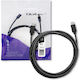 Qoltec USB 2.0 Cable USB-C male - USB-C Μαύρο 3m 52348