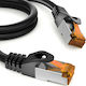Libox S/FTP Kat.6a Gigabit Netzwerkkabel Ethernet 3m Schwarzes