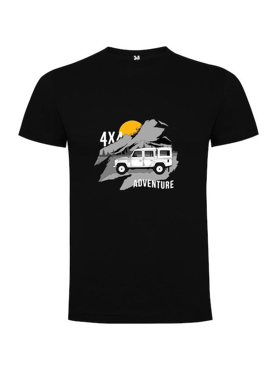 iLovePrints Hyper Adventure Render T-shirt Black Cotton