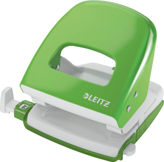 Leitz Perforatoare cu Ghid Puncție cu 2 găuri pentru 30 Foi în culoarea Green