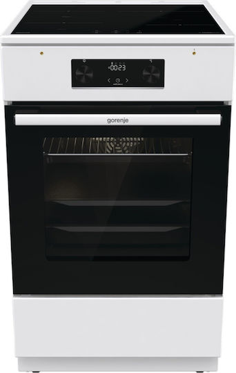 Gorenje Herd 70Es mit Induktionskochfeldern B50cm. Weiß