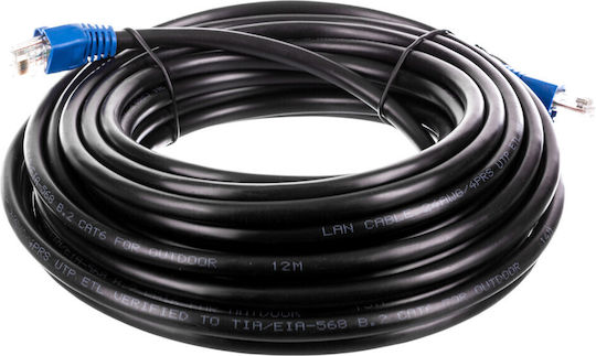 Goobay U/UTP Cat.6 Ethernet Network Cable 10m Black
