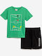 Kids' Set with Shorts Summer 2pcs Green