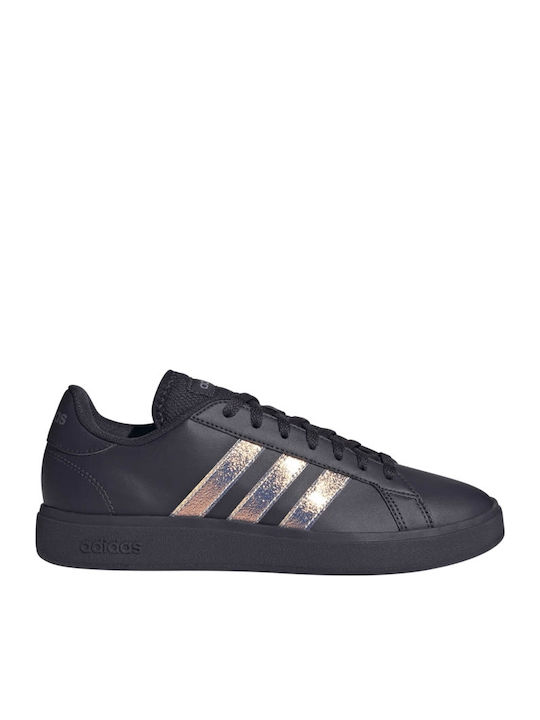 Grand Court Base 2.0 Damen Sneakers Aurora Schwarz / Schatten Violett