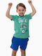 Kids' Set with Shorts Summer 2pcs Green