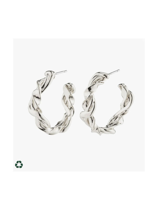 Pilgrim Earrings Hoops made of Silver