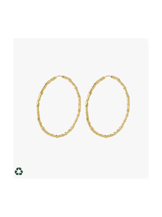 Pilgrim Earrings Hoops Gold Plated