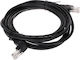 Delta U/UTP Cat.5e Ethernet Network Cable 3m Black 1pcs