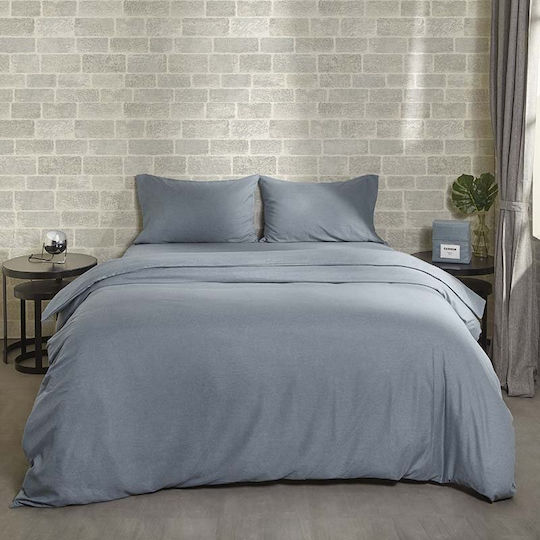 Cannon Σετ Μονή 170x250cm Smoke Blue