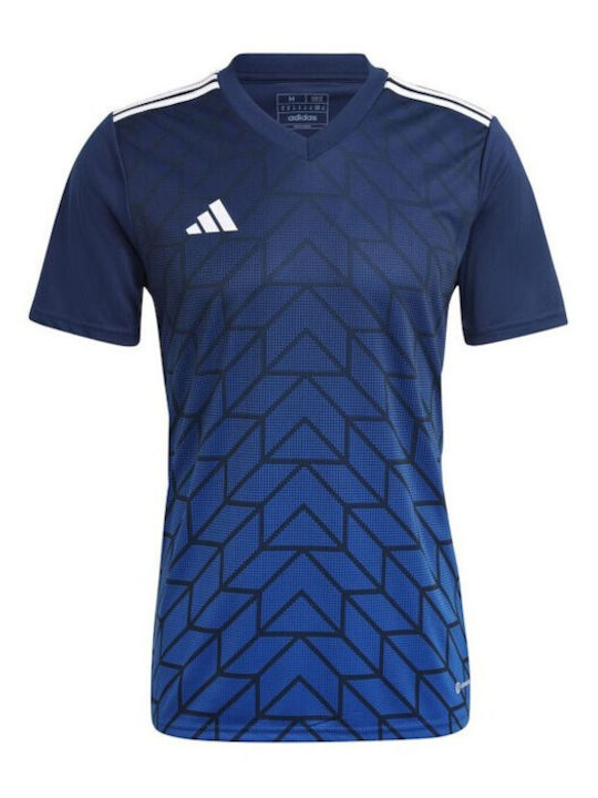Adidas Team Ανδρική Μπλούζα Κοντομάνικη Navy Μπλε