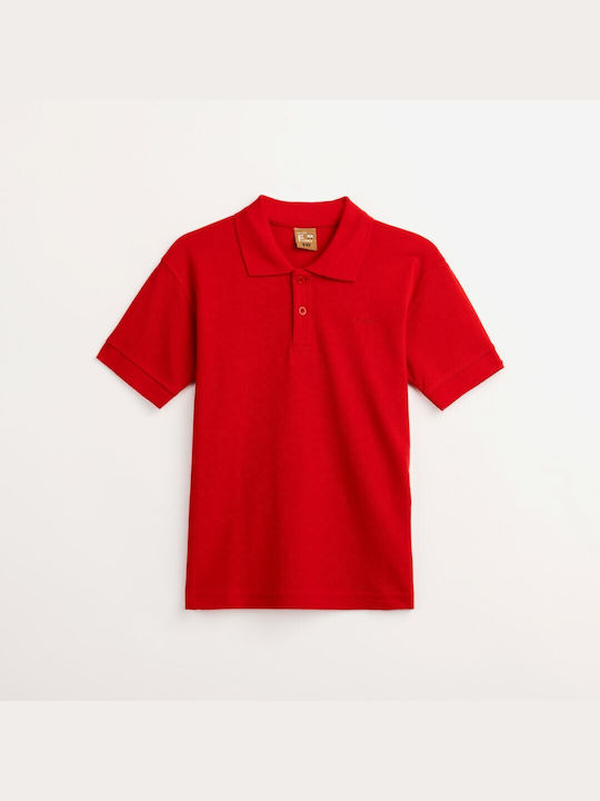 Funky Kids Polo Short Sleeve red