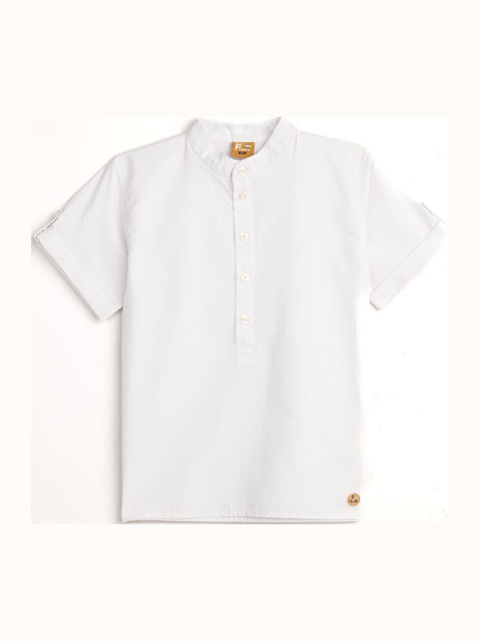 Funky Kinderpolo Kurzarm Weiß