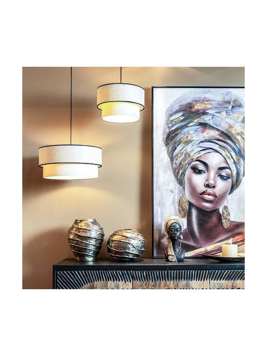 Fylliana Alok Pendant Light Beige with Socket E...