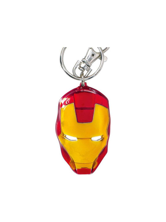 Monogram International, Inc Μπρελόκ Iron Man Head Classic Μεταλλικό