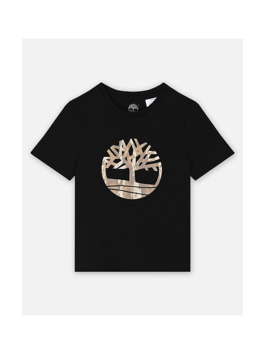 Timberland Παιδικό T-shirt Μαύρο