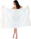 Beach Towel Cotton White 170x100cm.