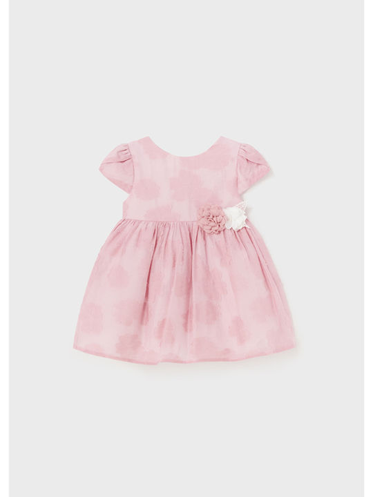 Mayoral Kids Dress Short Sleeve Pink