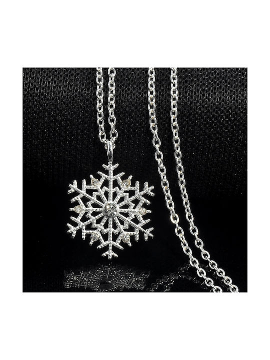 Snowflake Halskette mit Zirkon