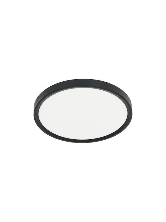Milagro Πλαφονιέρα Οροφής με Ενσωματωμένο LED σε Μαύρο χρώμα
