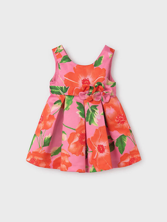 Abel & Lula Mädchen Kleid Satin Fuchsie