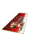 Coro-tt01 Rectangular Kitchen Mat with Anti-slip Underlay Red 180x60εκ.