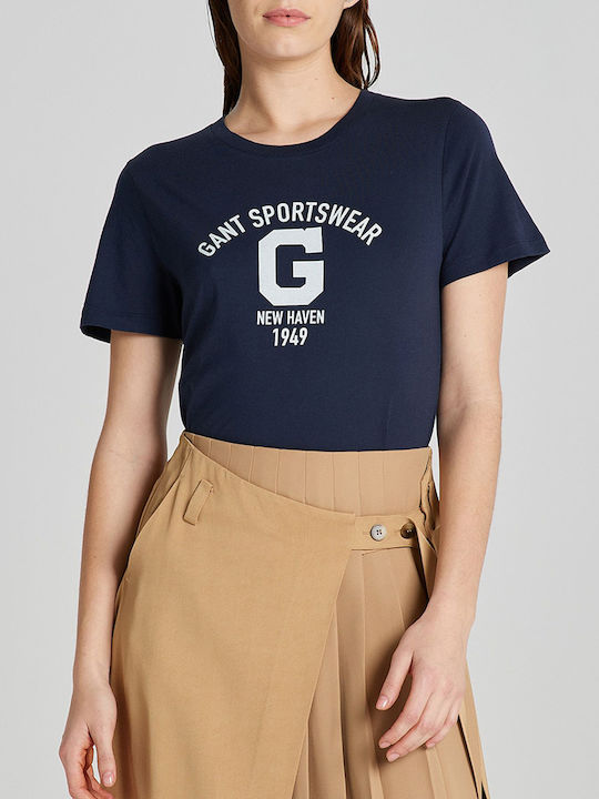 Gant Women's T-shirt Navy Blue