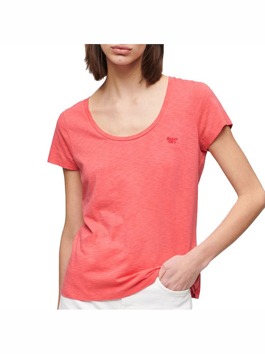 Superdry Women's T-shirt Coral