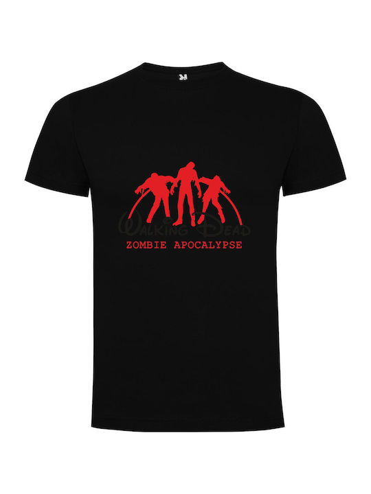 iLovePrints Zombie Logo Collection T-shirt Black Cotton