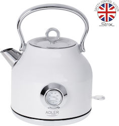 Adler AD 1346 1.7lt με Ισχύ 2200W Λευκός