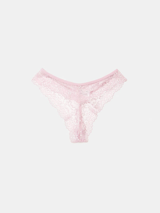 Comfort Women's Slip with Lace Pink